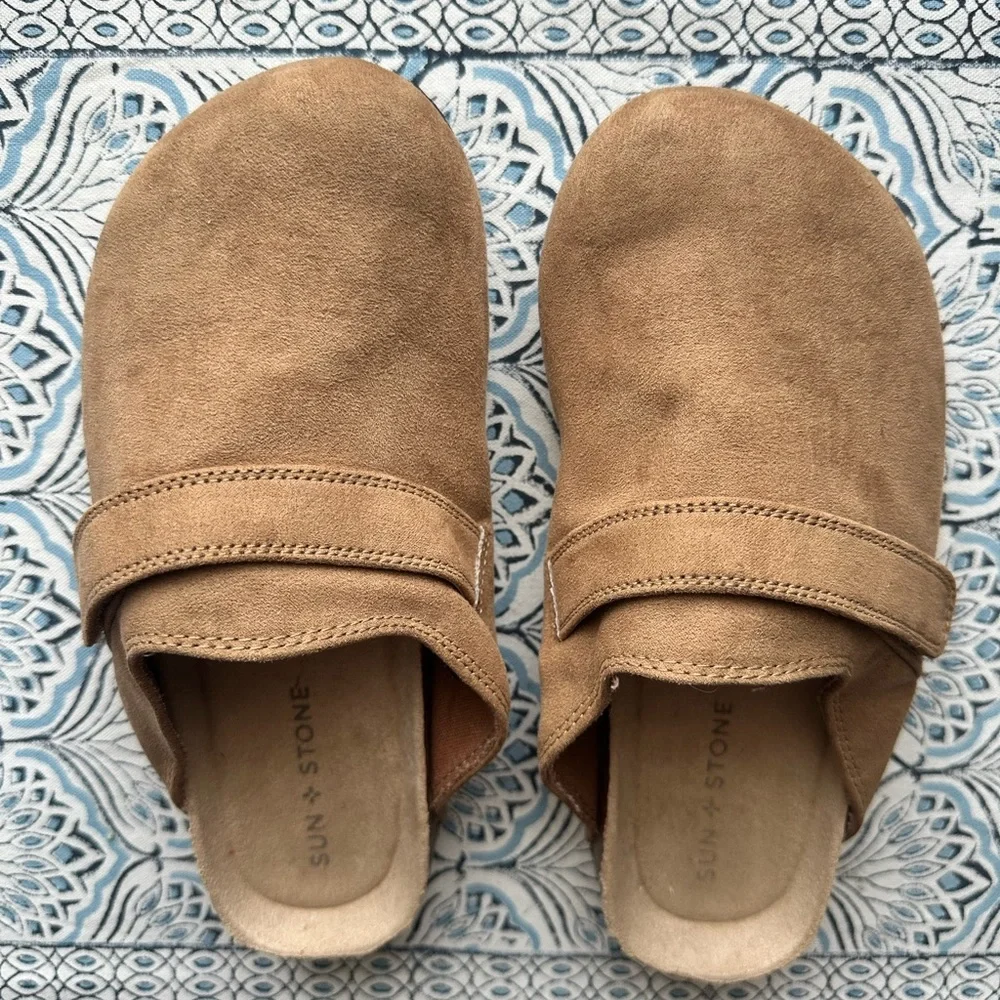 Sun + Stone Kids Moccasins in Tan